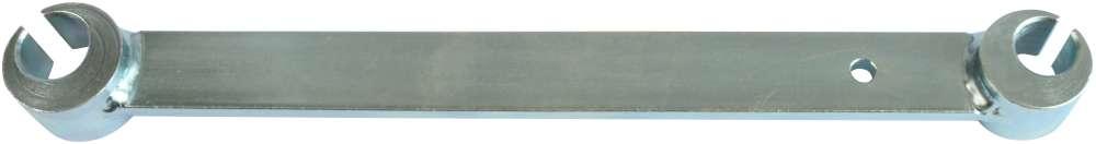 Hængselsretter ø14/18 mm i stål – elforzinket blå