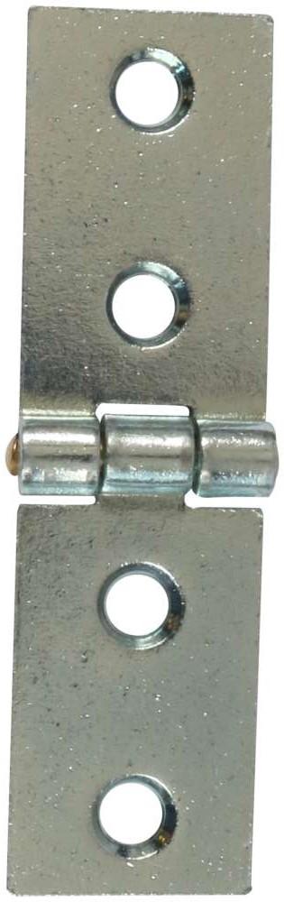 Bladhængsel 20×71 mm 2 stk med skarpe hjørner – elforzinket blå