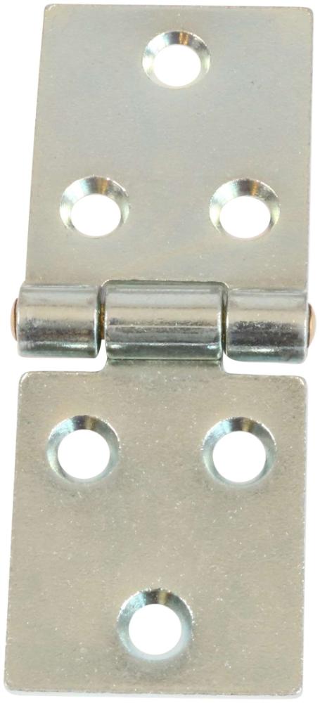 Bladhængsel 32×85 mm 2 stk. med skruer  med skarpe hjørner – elforzinket blå