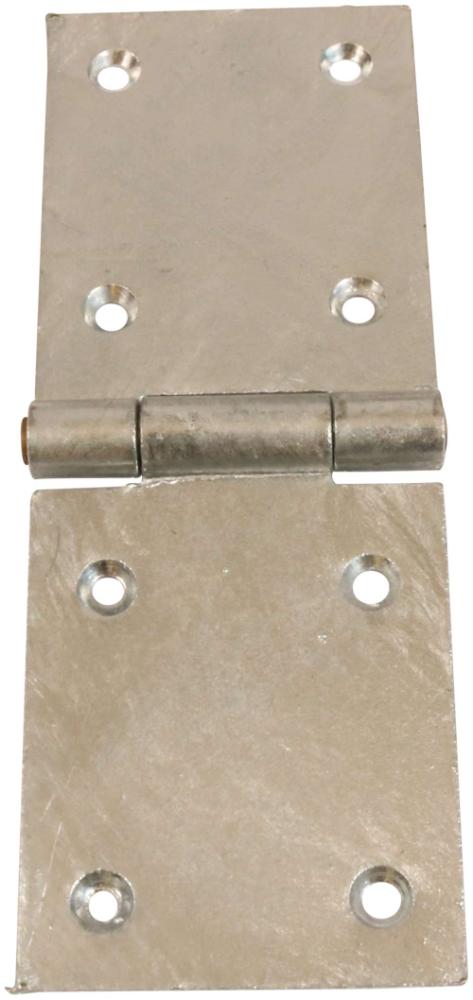 Bladhængsel 75×200 mm med skarpe hjørner – varmforzinket