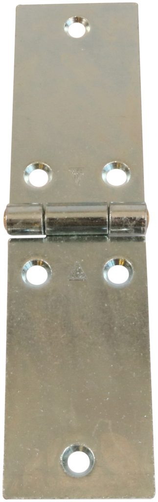 Bladhængsel 50×200 mm med skarpe hjørner – elforzinket