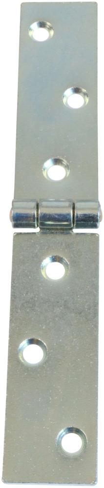 Bladhængsel 25×155 mm med skarpe hjørner – elforzinket blå