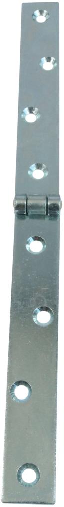 Bladhængsel 25×310 mm med skarpe hjørner – elforzinket blå