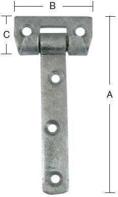 Tophængsel 2 stk. – varmforzinket