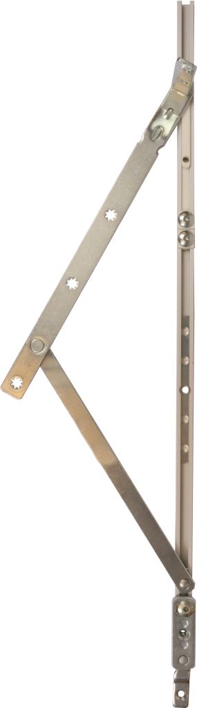 Topstyret vinduesbeslag justerbart med friktion – længde 330 mm