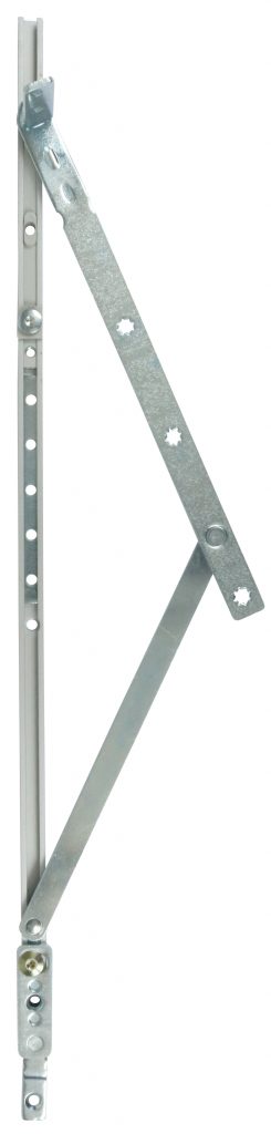 Topstyret vinduesbeslag justerbart med friktion – længde 520 mm.