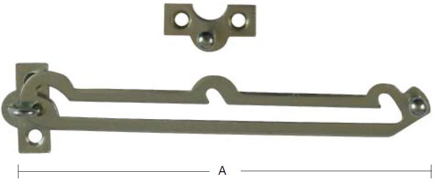 Udskyder/vinduesholder 155 mm – elforzinket