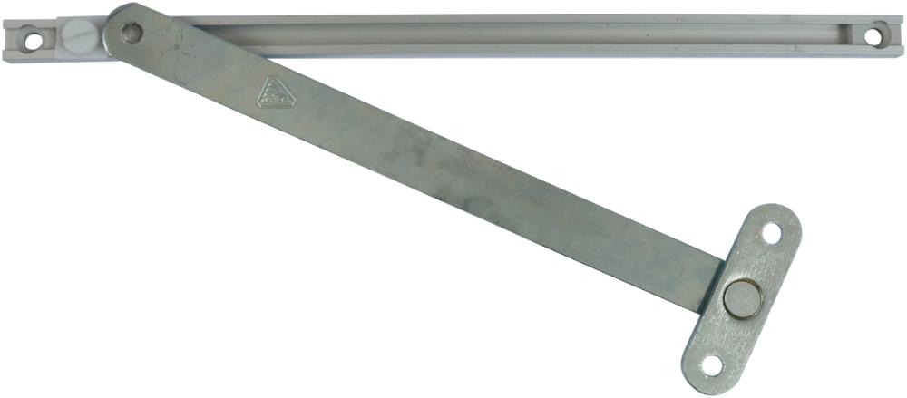 Vinduesbremse monteres i 12 x 7 mm not i karm – 17,3 x 3 mm not i ramme.