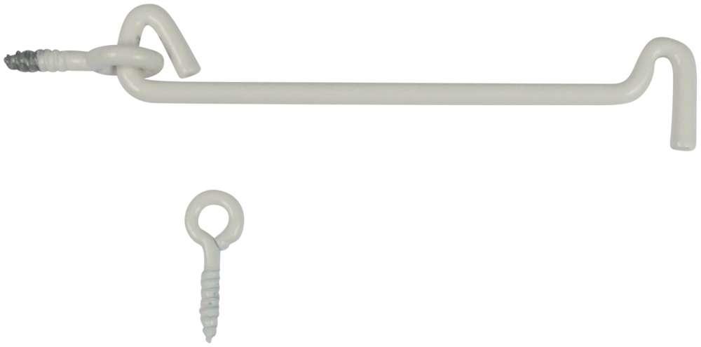 Raslefri stormkrog 155 mm med øsken – hvid