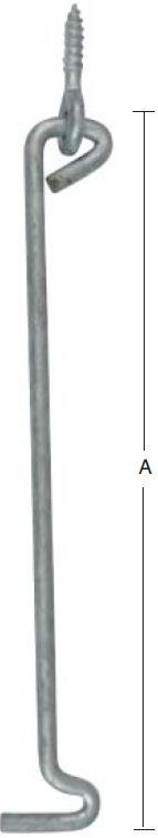 Raslefri stormkrog 390 mm med øsken – hvid
