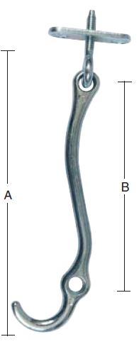 Stormkrog med gevindplade -elforzinket