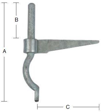 Rumpestabel 8 mm tap – varmforzinket