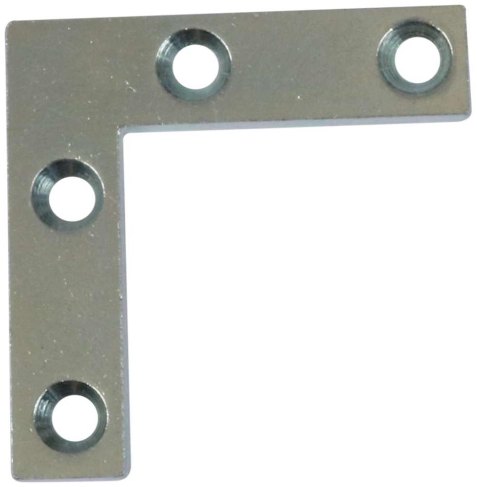 Hjørnebånd 50 mm 4 stk. med skruer – elforzinket blå