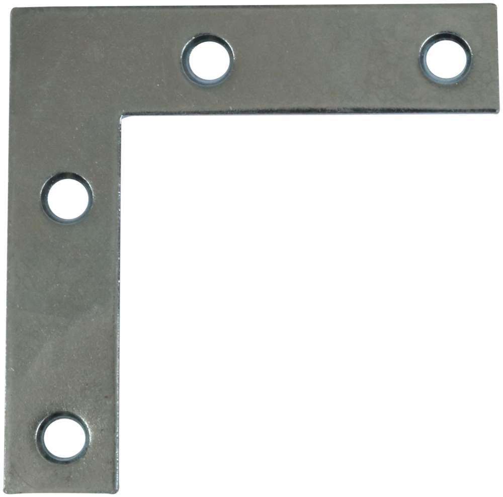 Hjørnebånd 70 mm 4 stk. med skruer – elforzinket blå