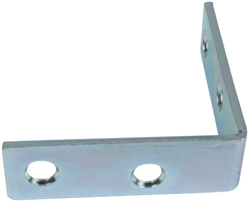 Vinkeljern 50 mm 4 stk. med skruer – elforzinket blå