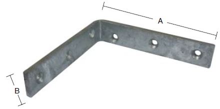 Vinkeljern 130 mm – varmforzinket