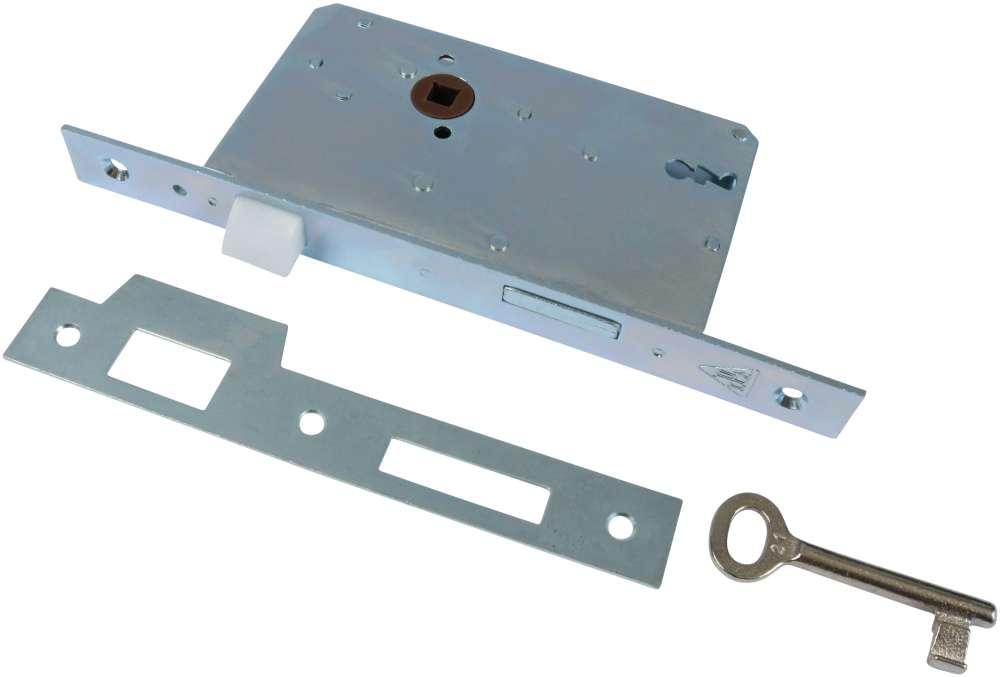 Danzigerlås til indvendige døre – til venstre dør – elforzinket blå