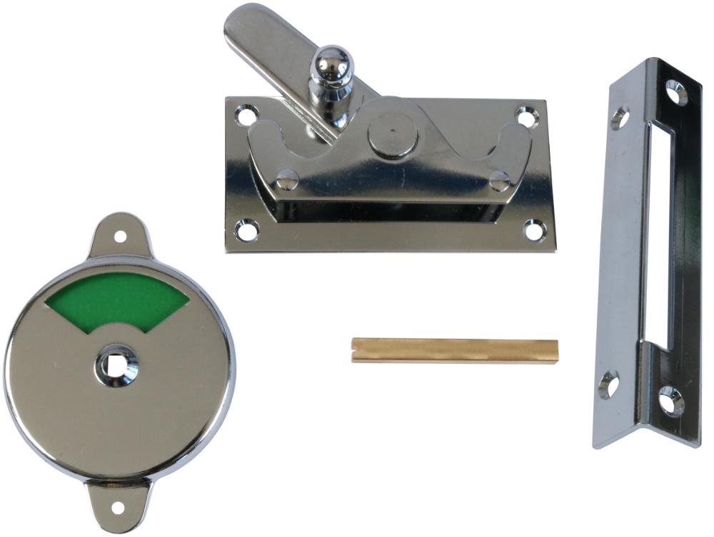 Toiletlås med vinkelblik – forcromet