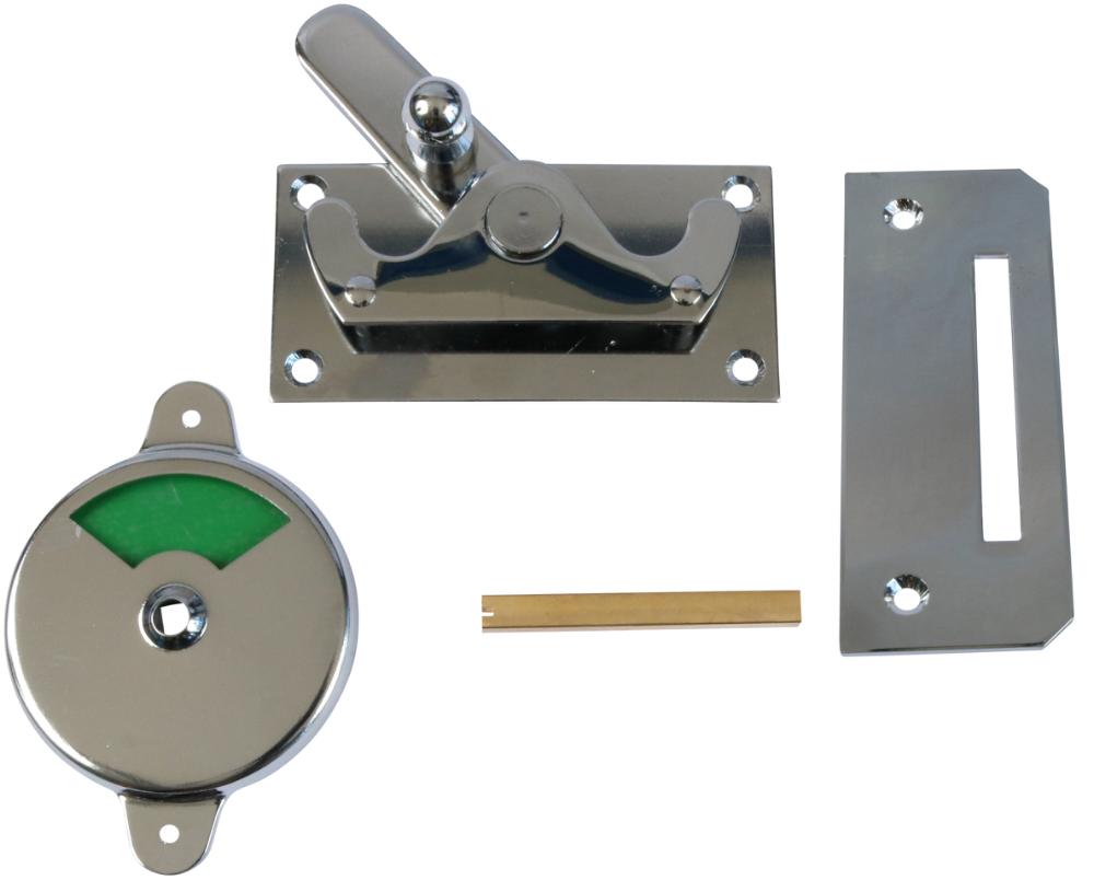 Toiletlås med lige blik – forcromet