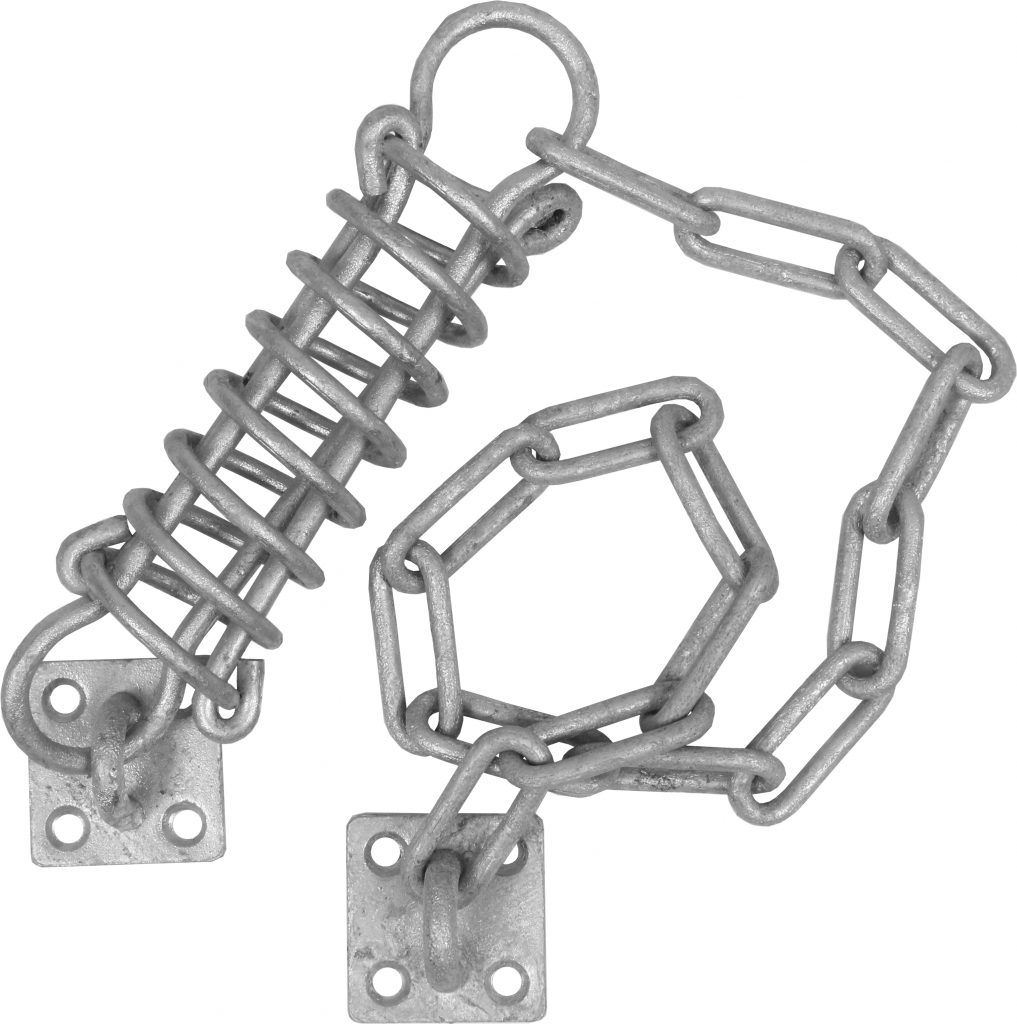 Dørkæde med fjeder – varmforzinket