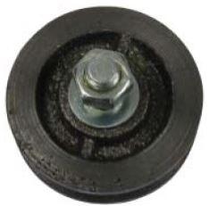 Skydedørsrulle 60 mm – blank/ubehandlet