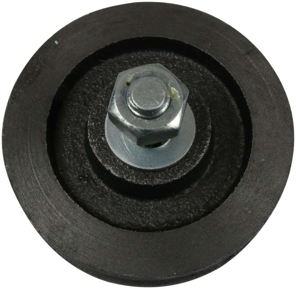 Skydedørsrulle 75 mm – blank/ubehandlet