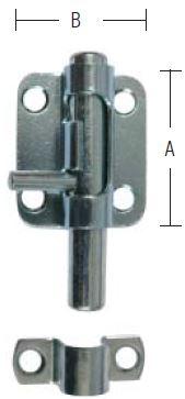 Skudrigle 35 mm med skruer – elforzinket blå