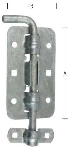 Skudrigle 200 mm rigle – varmforzinket