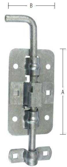 Skudrigle aflåselig 260 mm – varmforzinket