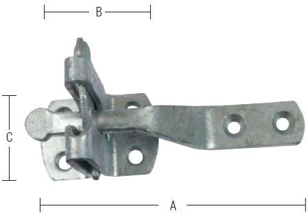 Glipfald med skruer – varmforzinket