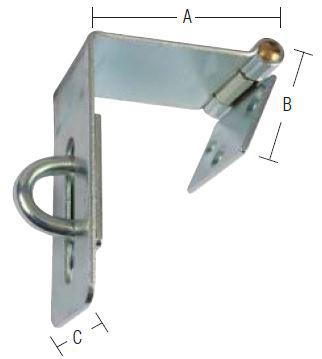 Overfald-vinkelbukket – elforzinket blå