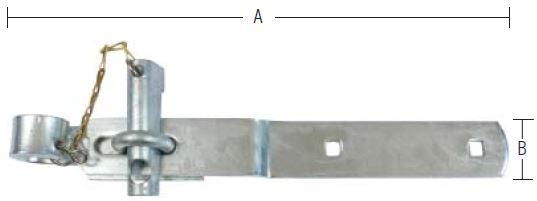 Portoverfald 345 mm – varmforzinket