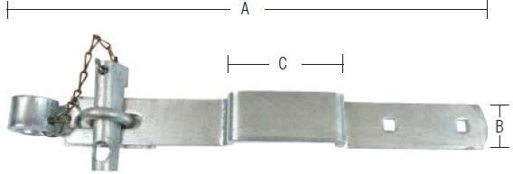 Portoverfald 410 mm – varmforzinket