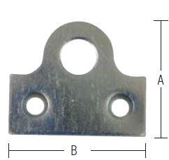 Hængelåseblik 50x60mm – XL – elforzinket