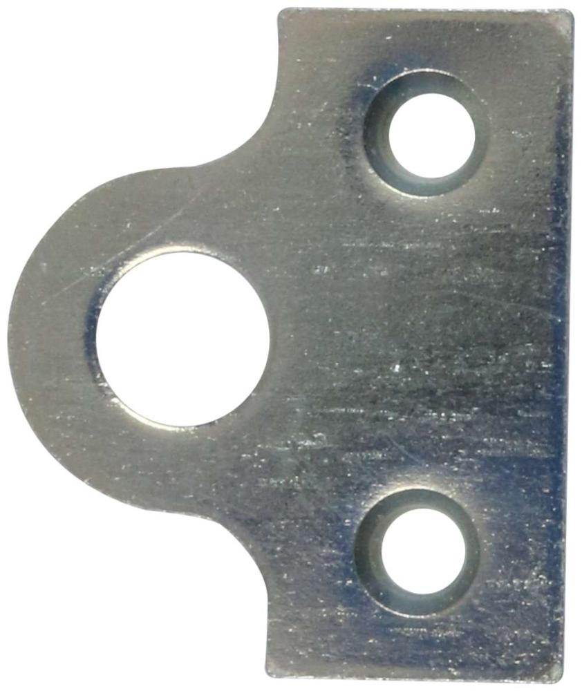 Hængelåseblik 42x50mm med skruer – elforzinket blå