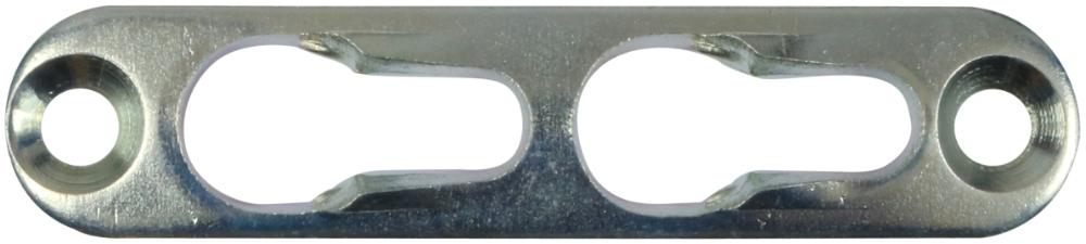 Hægtebeslag 65 mm 4 stk. med skruer – elforzinket blå