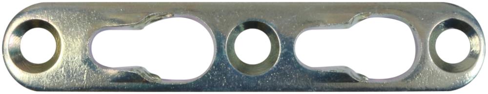 Hægtebeslag 75 mm 4 stk. med skruer – elforzinket blå