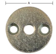 Rundeller 40x5xM10 gevind – elforzinket