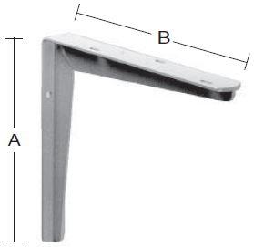 Bordbæring 300×300 mm – varmforzinket