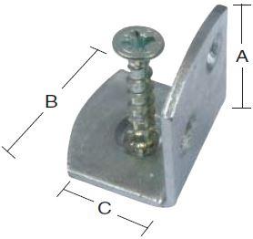 Stakit holder til læhegn 4 stk. – varmforzinket