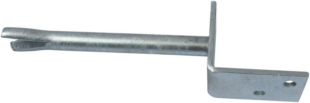 Stolpebærer 75 mm L-profil 75×90 mm, pind 400 mm – varmforzinket