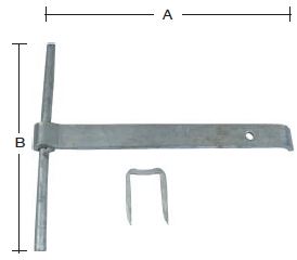 Muranker 305 mm halv vredne venstre * – varmforzinket