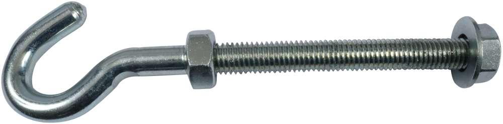 Tøjsnorkrog 150 mm – elforzinket blå