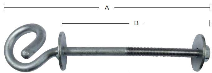 Gyngekrog 250 mm – varmforzinket