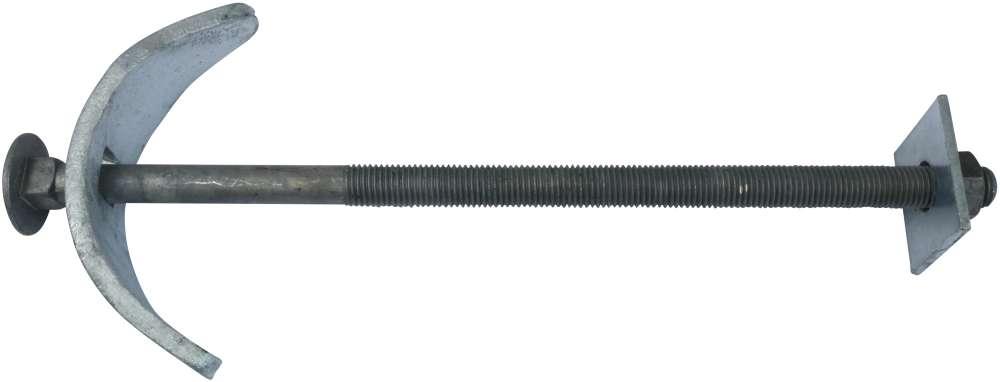 Flagstangsbolt 350×16 mm – varmforzinket