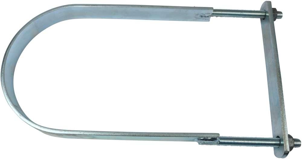 Flagstangsbeslag 170 mm – elforzinket blå