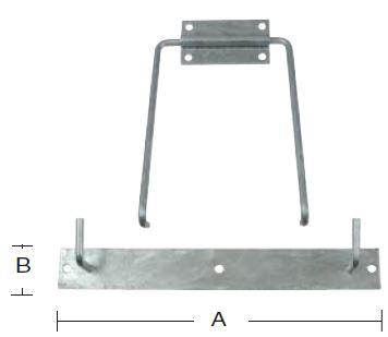 Ophængsbeslag til trillebør – varmforzinket