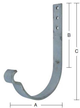 Rendejern 100 mm kort – varmforzinket