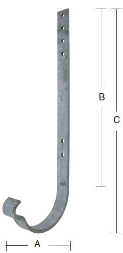 Rendejern 100 mm lang – varmforzinket