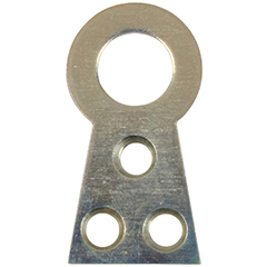 Skabshængsel 50 mm-17/20 – udenpåliggende låger med skarpe hjørner, venstrehængt – grå